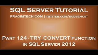 TRY CONVERT function in SQL Server 2012