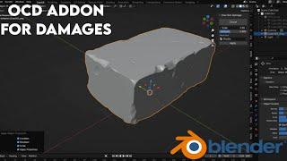 create realistic damages effects in blender with OCD addon |blender tutorial