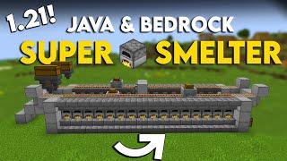 Minecraft Super Smelter 1.21 | Super Smelter In Minecraft Java & Bedrock