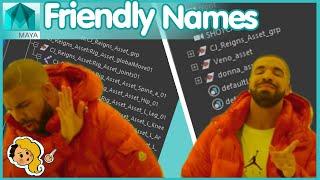 How to l import files with friendly names in Maya ️