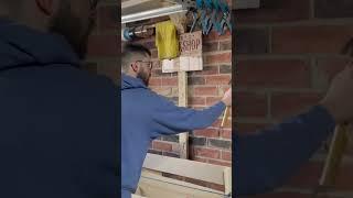 Simple shelves to improve wood storage! #woodworking #workshop #diy