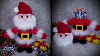 SUPER IDEAS FOR A GIFT /Surprised Santa Claus Making from a Glass Jar