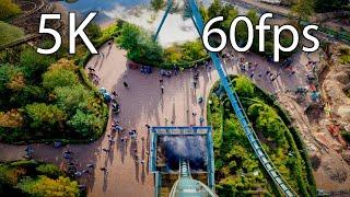 Baron 1898 front seat on-ride 5K POV @60fps Efteling