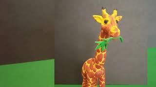 ЖИРАФ из ПЛАСТИЛИНА! Идеи для лепки/ Giraffe. Sculpt from plasticine.