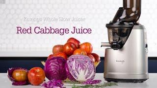 Red Cabbage Juice - Kuvings Cold Press Whole Slow Juicer B1700