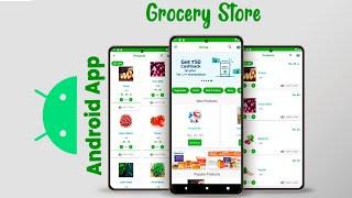 Online Grocery Store App In Android Studio  With Server || Android Source Code || Frontend Source