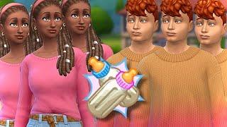 Des triplés qui font des bébés ensemble dans les sims 4, ça donne quoi ?