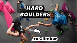 Can Louis Parkinson help me send all the Hard Boulders?