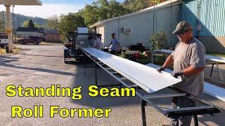 Intro to Onsite Roll Forming standing seam metal roofing and the advantages