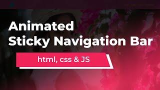 Sticky Navigation Bar On Scroll Using Vanilla Javascript | Fixed Navbar on Scroll