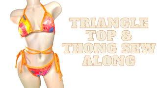 SEW WITH ME | DIY TRIANGLE BIKINI TOP | HOW TO SEW STRIPPER OUTFITS | HOW TO SELL EXOTIC DANCEWEAR