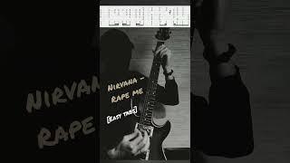 #guitartabs Nirvana - Rape me (Intro-Verse cover) #shorts