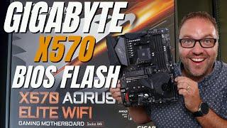 How to Flash the BIOS on Gigabyte X570 Aorus Elite WiFi Motherboard with Q-Flash Plus