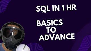 Learn SQL in 1 Hour! | Complete SQL Basics for Beginners