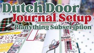 The FIRST Dutch Door Spread in my NEW Creative Journal [Planything Unboxing]