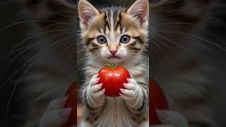 Kitten Saves Mama Cat After She Collapses in Tomato Field  | Heartwarming Rescue!