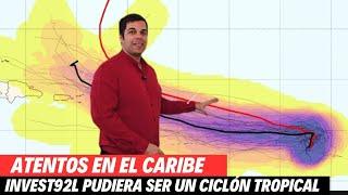 Atentos en el #caribe a perturbación #tropical en el atlántico #invest92l #92l #ciclon #huracan