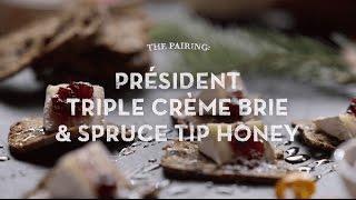 Président Triple Crème Brie With Cranberries & Spruce Tip Honey