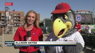 Swoop celebrates final home opener with South Bend Cubs