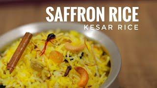 Saffron rice I Kesar rice I kesar pulao recipe | Holi special recipe | saffron pulao recipe R-125