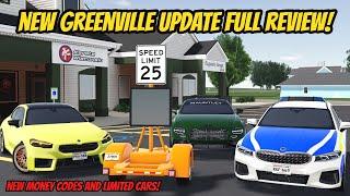 *NEW* Greenville UPDATE FULL REVIEW *LIMITED CARS, MONEY CODES, AND MORE* Roblox