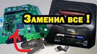 SEGA Mega Drive 2 очень проблемный клон, попытка ремонта  и  неожиданный результат.