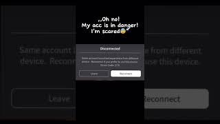 Error code 1001 … || #roblox #error #shorts #robloxedit