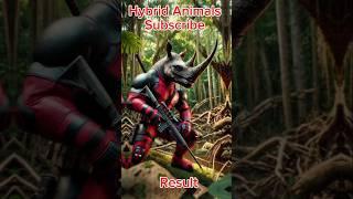 Deadpool and Rhino hybrid #avengers#animalfusion#fusionanimals#marvel #trend#animals#superherofusion