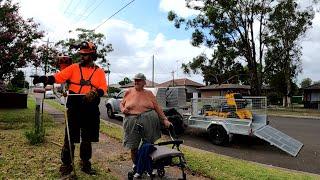 This DISABLED MAN Was SHOCKED How BAD This Overgrown Lawn Had Become