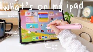  what's on my ipad pro 2021 + my current fave apps + cute widgets | aesthetic ipad setup, iOS15 