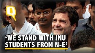 Rahul Gandhi Bats for JNU Students from North-East