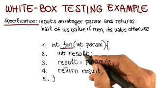 White Box Testing Example - Georgia Tech - Software Development Process