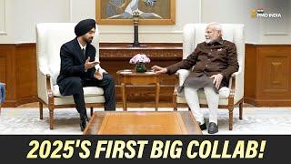 @diljitdosanjh's meetup with PM Modi 2025's first big collab!.