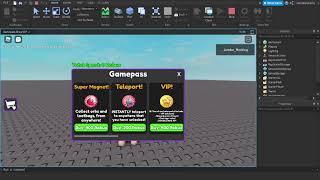 New Version????? Gamepass Shop (Roblox Studio)