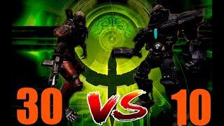 30 Strogg Marine vs 10 Gunner - QUAKE 4 Monster Infighting