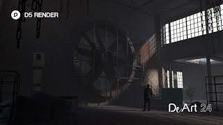 Making An Old Warehouse Scene in D5 Render + SketchUp