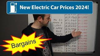 New Electric Car Prices 2024! (Discounts Galore!)