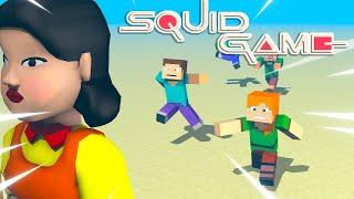 Alex and Steve play Squid Game | minecraft animation