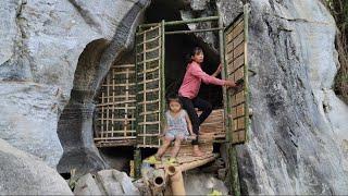 Complete the bamboo door, avoid wild animals - Daily life of a poor homeles