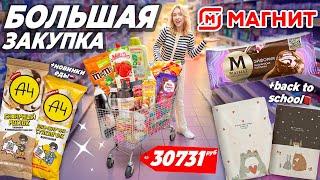 ШОППИНГ В МАГНИТ!  Большая Закупка Продуктов и Новинок Еды!️ + back to school