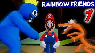 Mario Plays ROBLOX RAINBOW FRIENDS CHAPTER 1