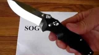 SOG Mini Vulcan Knife VL-02 Demonstration