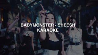 BABYMONSTER (베이비몬스터) - 'SHEESH' KARAOKE with Easy Lyrics