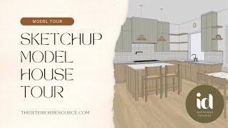 SketchUp Interior Design Project Tour - Kitchen Renovation