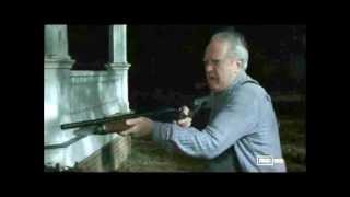 Hershel shooting a shotgun- infinite ammo