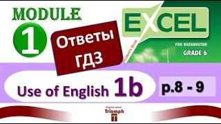 Excel 6, p. 8-9. Module 1. Use of English 1b. Видеоурок, ГДЗ, ответы и объяснения