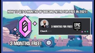 TUTORIAL : HOW TO GET 3 MONTHS OF DISCORD NITRO FOR FREE IN 2021!