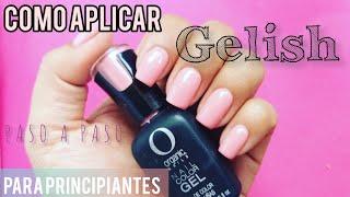 Como aplicar Gelish sobre uña natural paso a paso|| Principiantes  #gelish