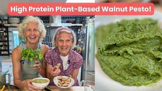 High Protein Plant-Based Walnut Pesto!