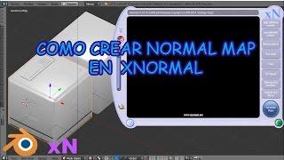 como crear normal map con xnormal y blender